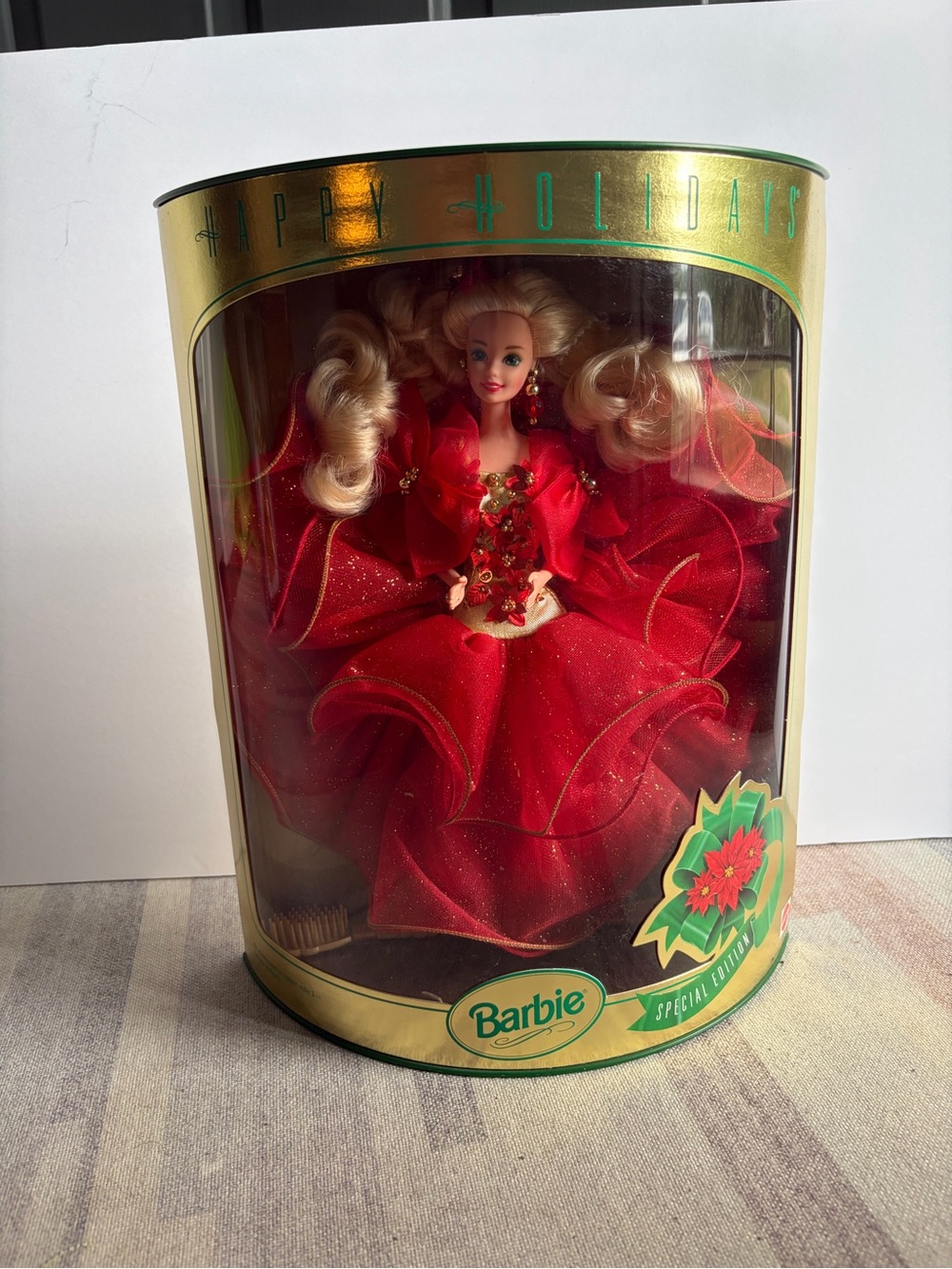 Vintage 1993 Holiday Barbie, unopened in box.